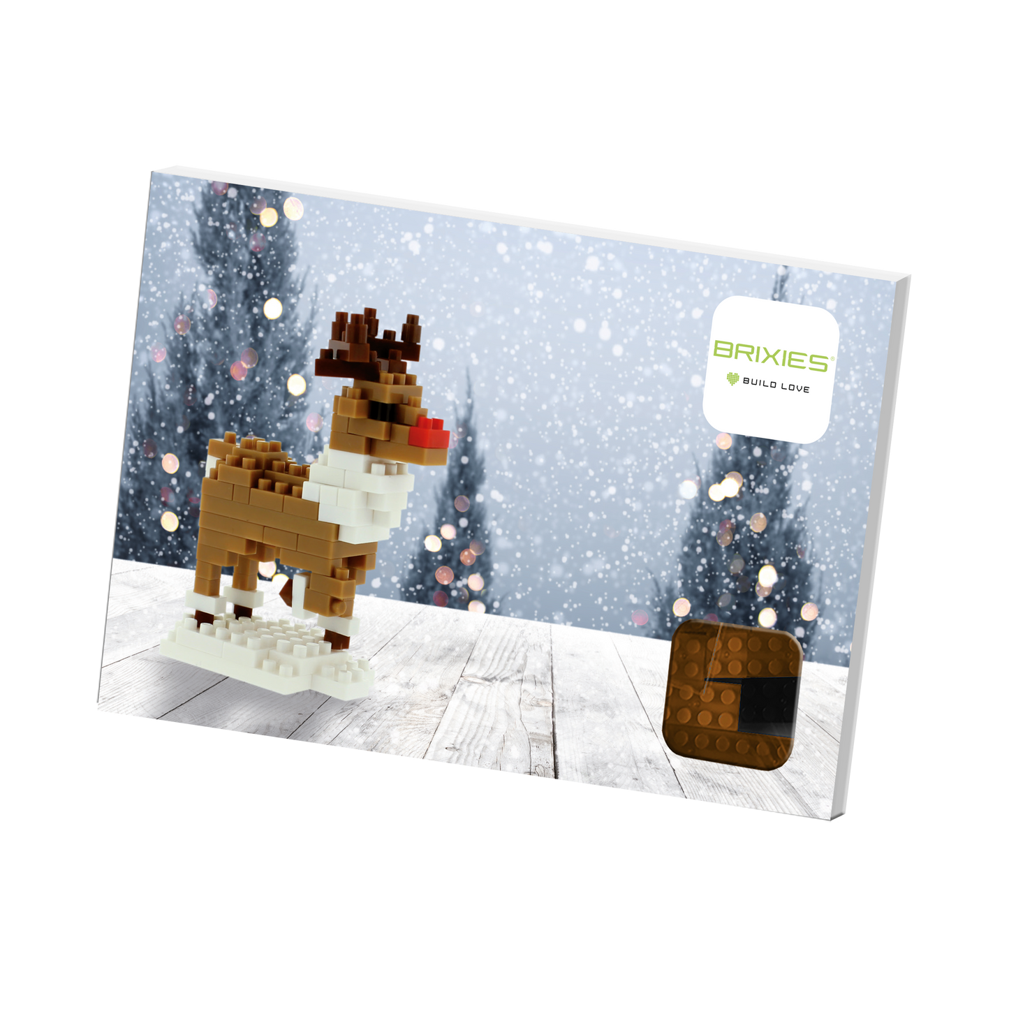 BRIXIES Postkarte Rentier