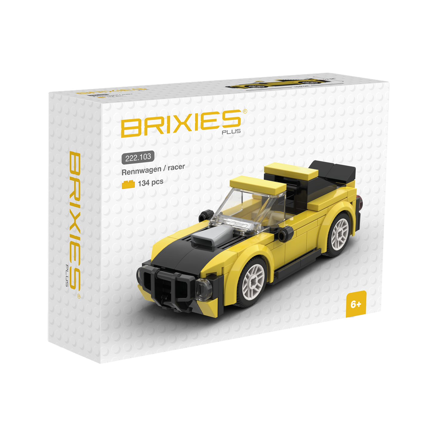BRIXIES Plus Mini Racing Car Yellow / Mini Racer Yellow