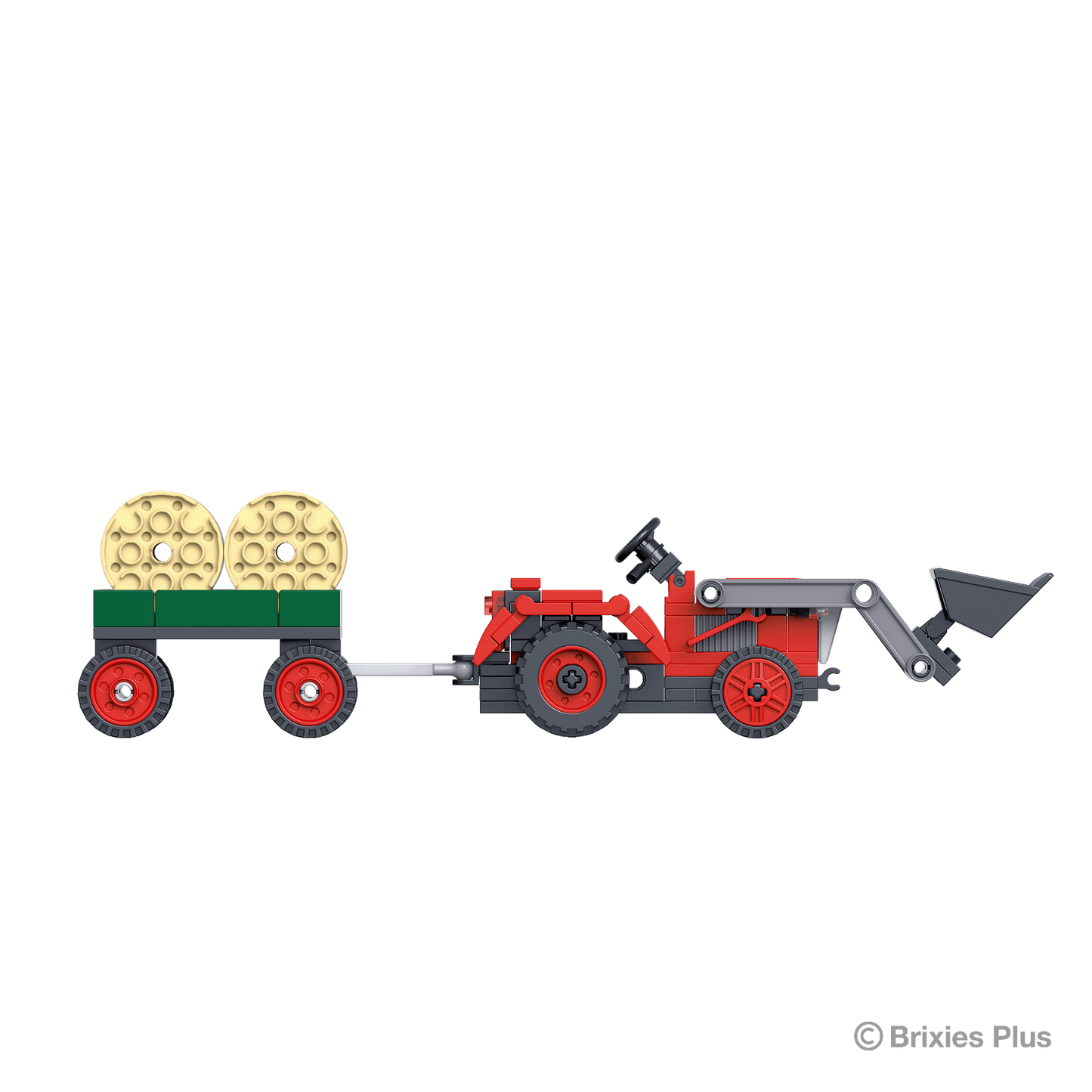 BRIXIES Plus Traktor rot / Tractor red