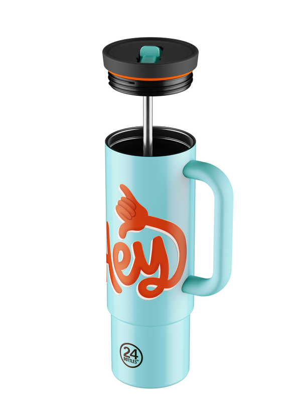 Gobelet à paille "Straw Cup" - Hey! Blue 800ml