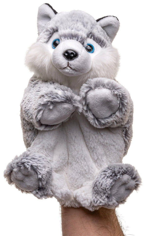 Marionnette à main Husky - 24 cm (hauteur) - peluche Uni Toys