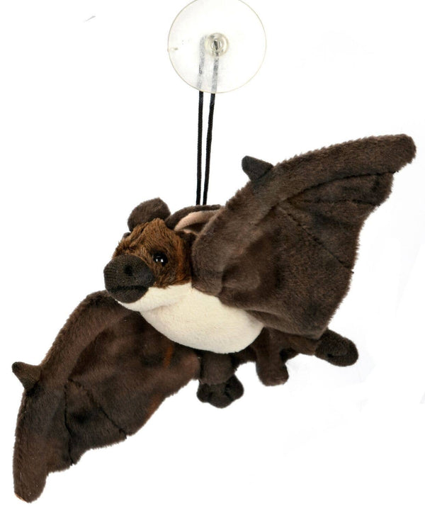 Peluche chauve-souris brun-blanc avec ventouse Uni Toys
