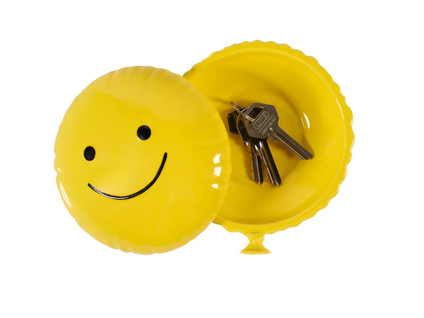 Boîte Ballon Joyeux Jaune Bitten – Objet déco original