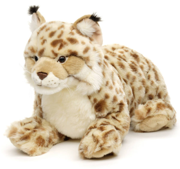 Peluche Lynx couché Uni Toys