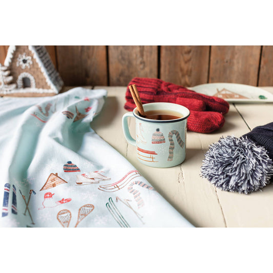 Ensemble de 2 torchons imprimés Alpine Adventure