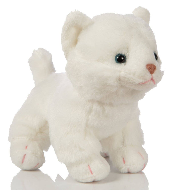 Bébé chat (blanc), debout - peluche Uni Toys