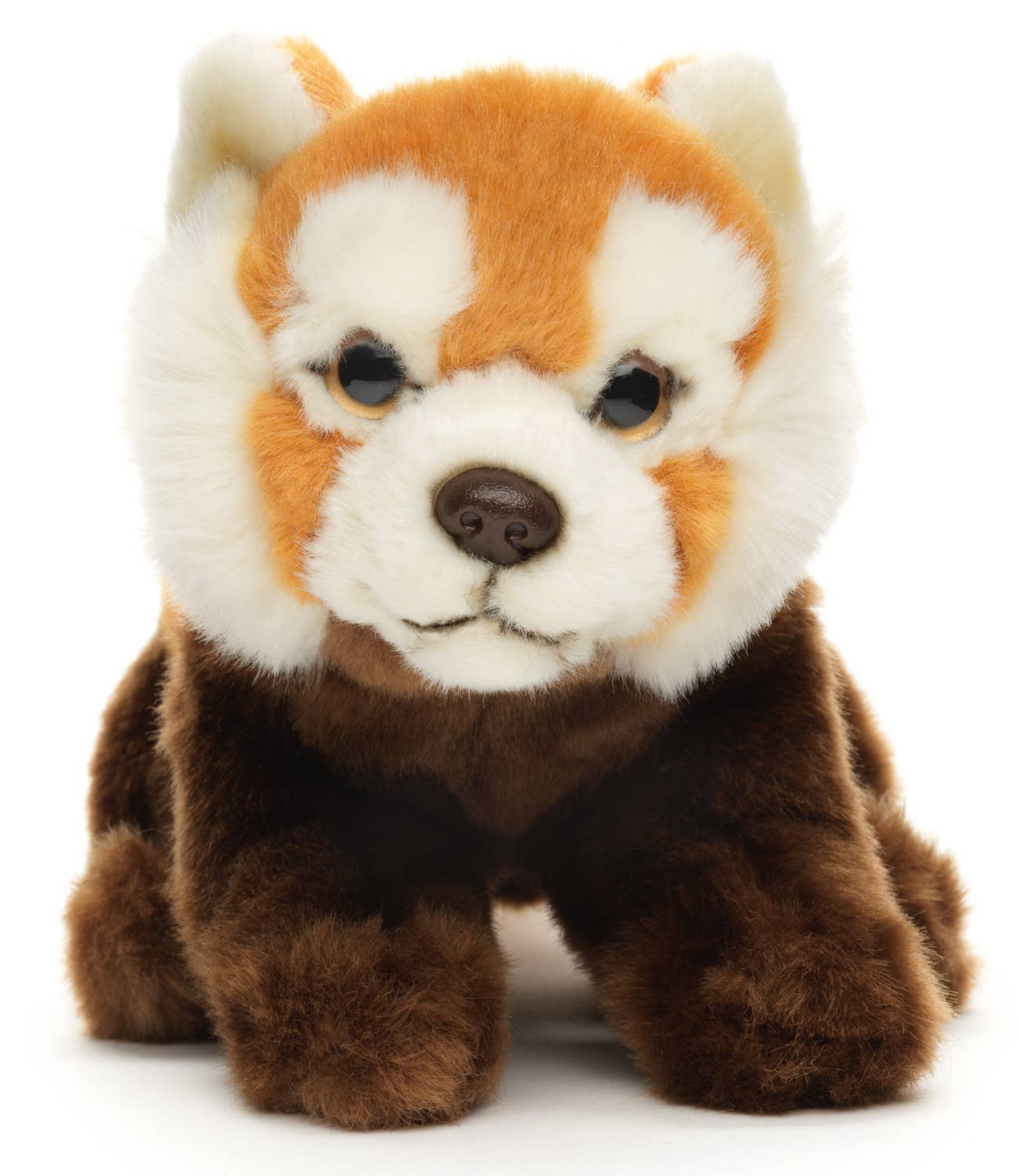 Panda rojo de peluche sentado