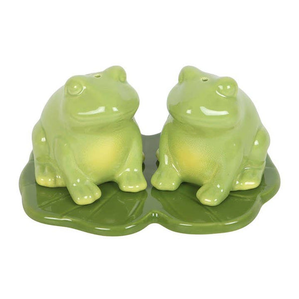 Salière et poivrière Grenouille sur Nénuphar