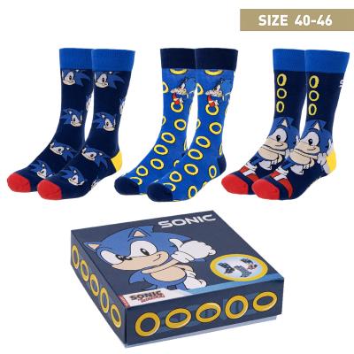 Confezione da 3 paia di calzini Sonic