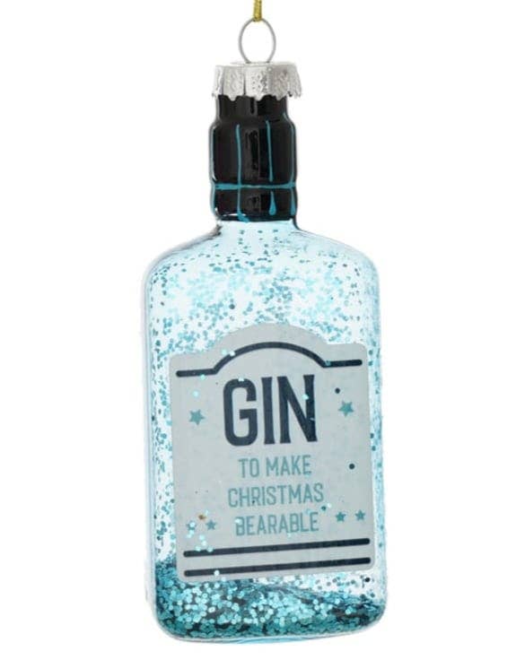Décoration à suspendre Bouteille de gin