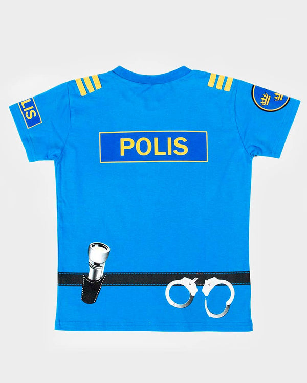Organic cotton Police t-shirt 98-104 cm 2-4 years