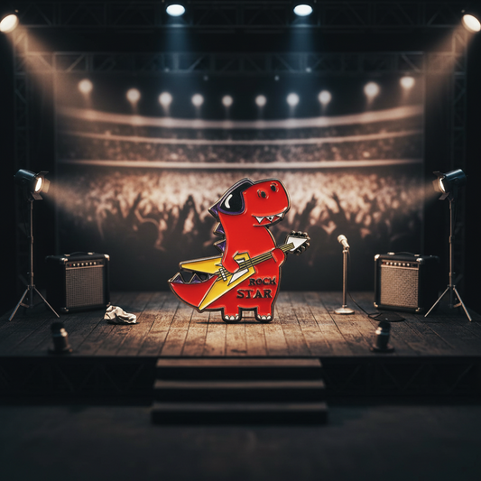 T-rex Guitarist Pin