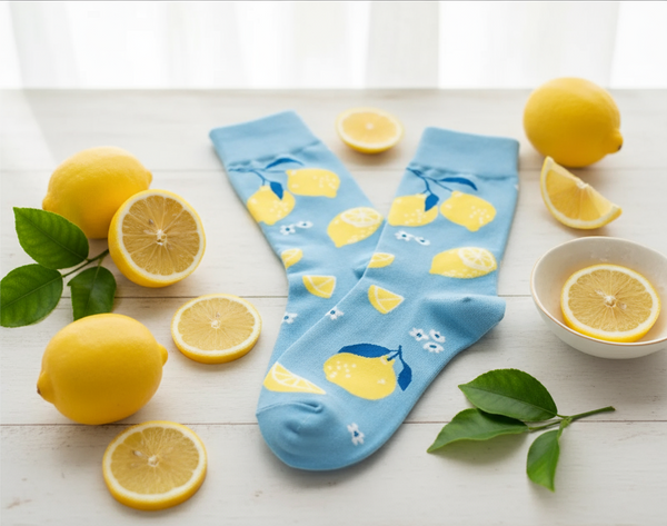 Calzini gialli al limone