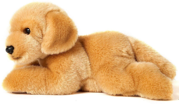 Peluche chiot golden retriever couché Uni Toys