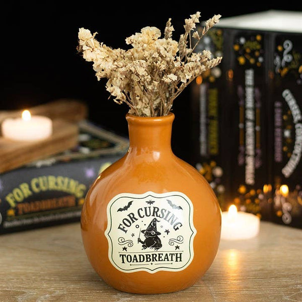 Vase-bouteille de potion « Souffle-de-crapaud » et porte-bougie