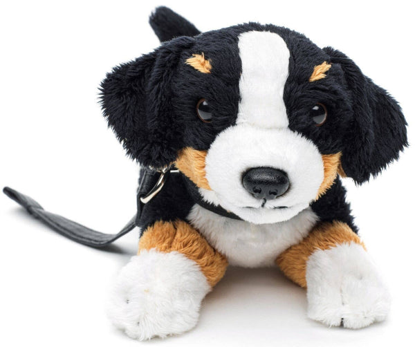 Peluche Bouvier bernois allongé (avec laisse) Uni Toys