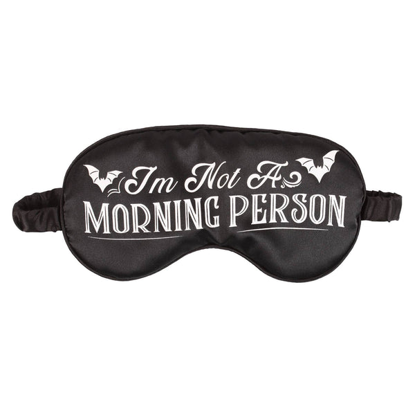 Maschera per dormire in raso "Non sono una persona mattiniera"