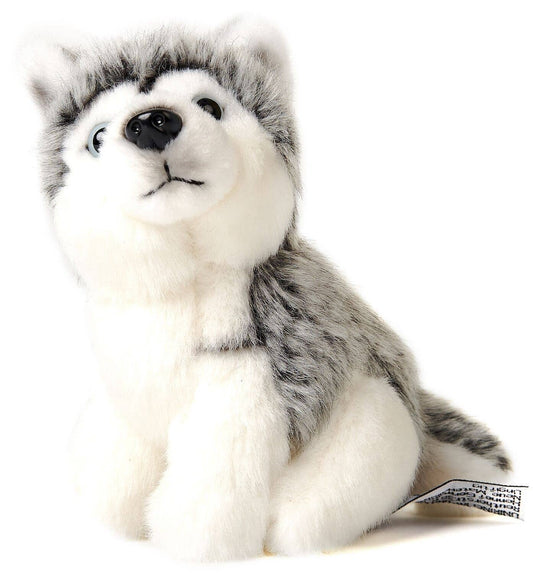 Peluche de husky, sentado