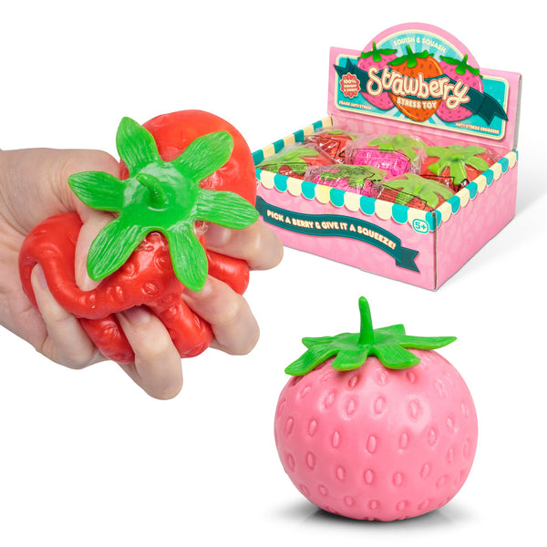 JOUET ANTI-STRESS À LA FRAISE