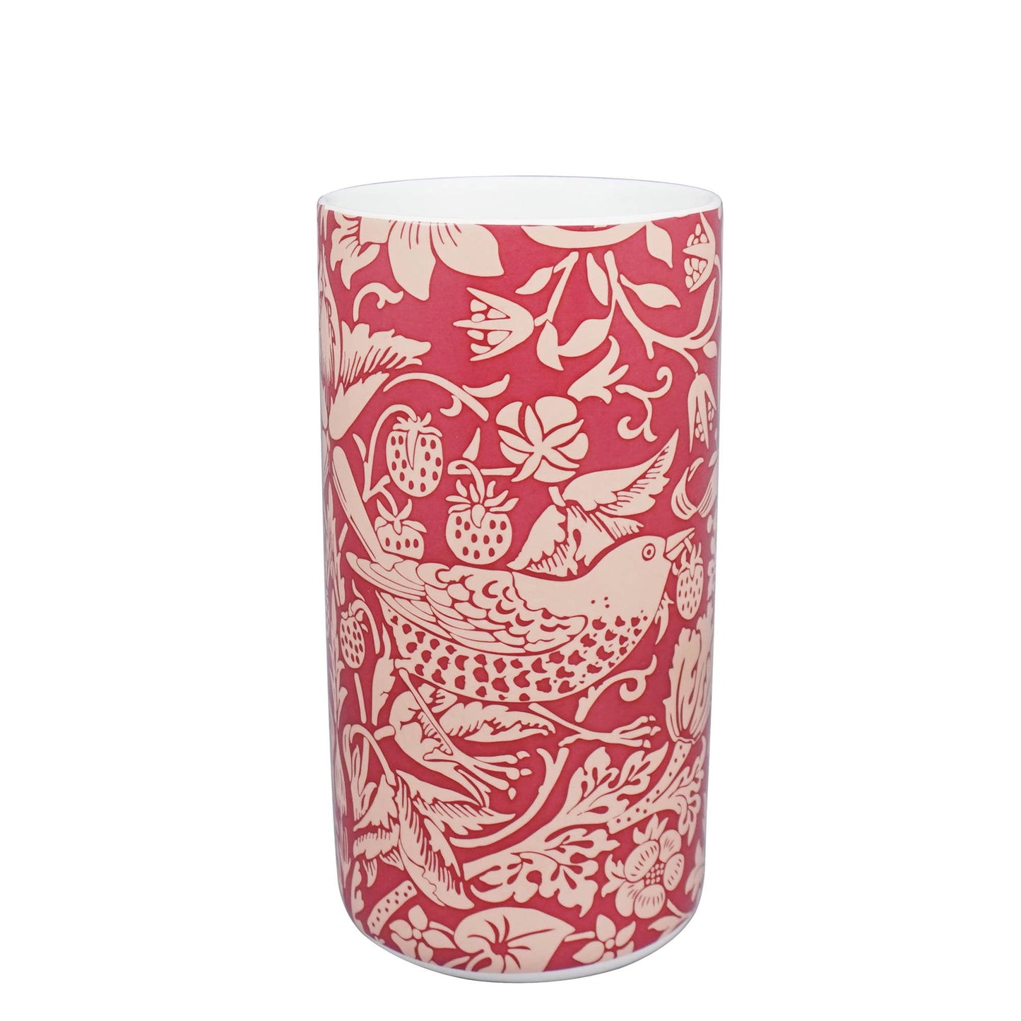 Ceramic vase 14.5 cm - ACS William Morris (Raspberry)
