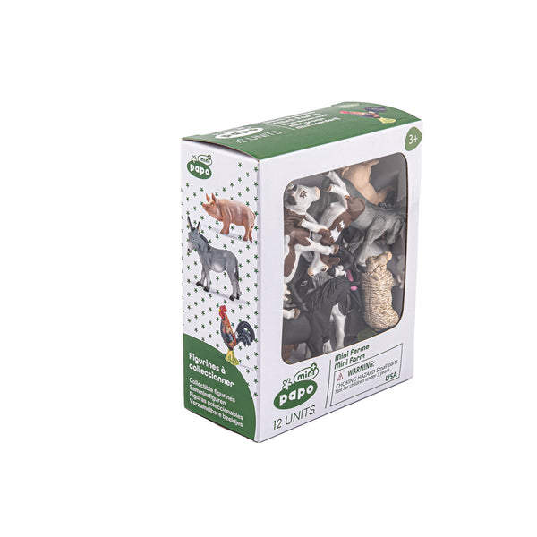 Figurine Mini PLUS Ferme, 12 pièces Papo - mini figurine