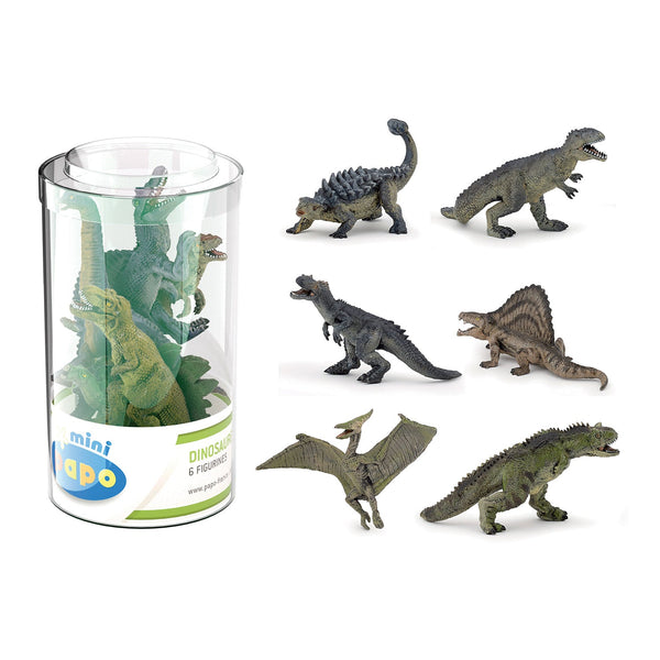 Figurine Mini PLUS Dinosaures Lot 2, 6 pièces Papo - mini figurine