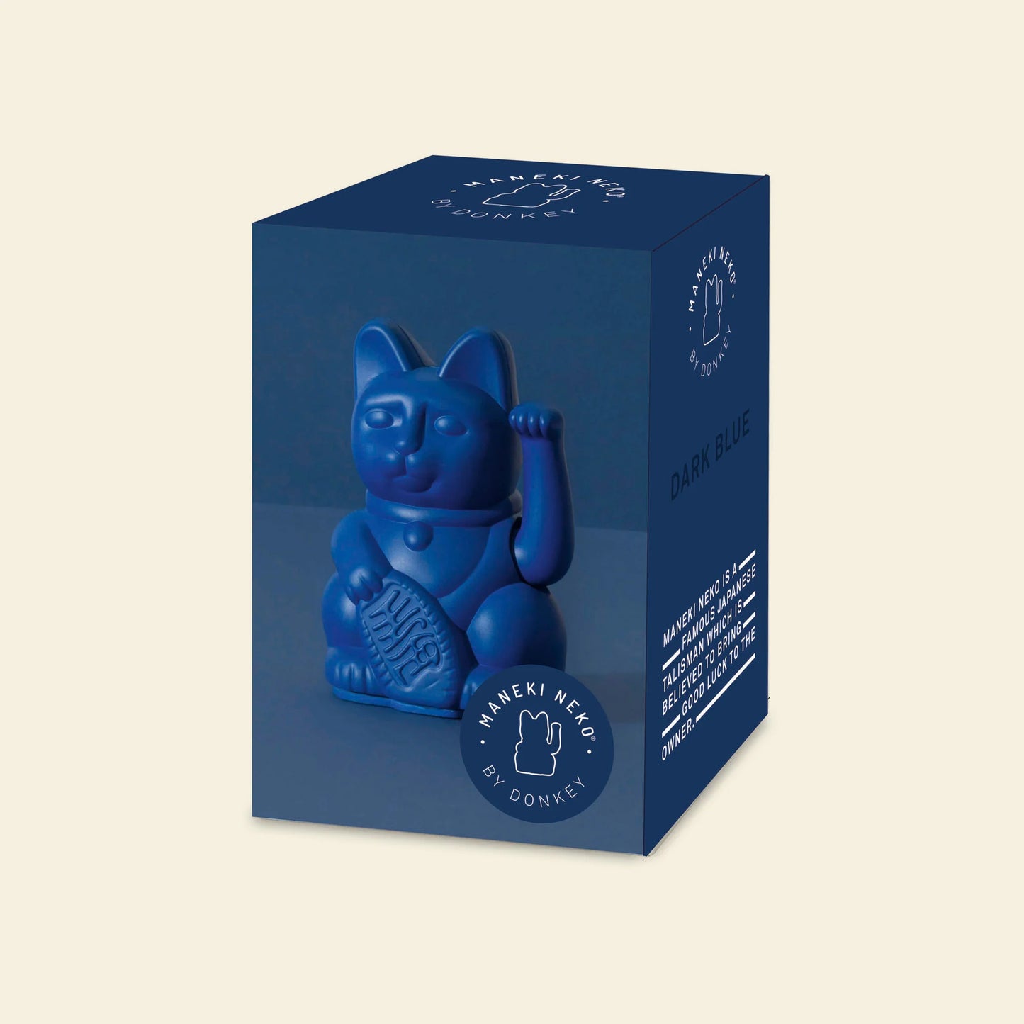 Mini gatto fortunato blu scuro