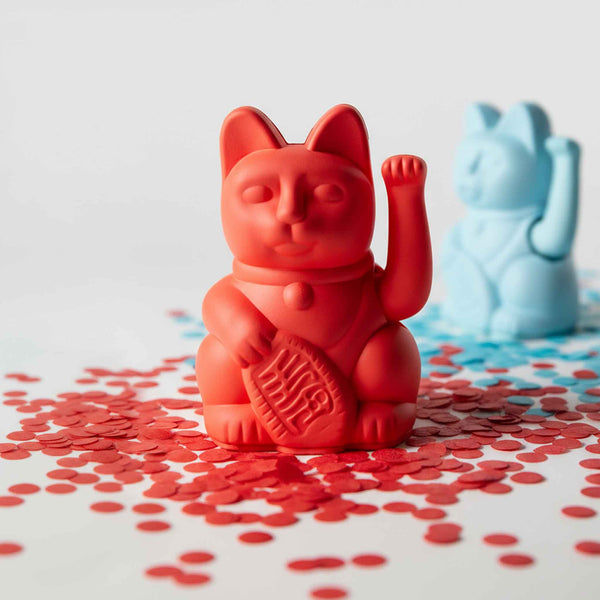 Mini Chat Chanceux Orange Neon “Toki”