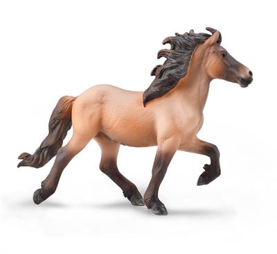 Collecta Chevaux (XL): ÉTALON ISLANDAIS BRUN CLAIR 14,5x11,5cm