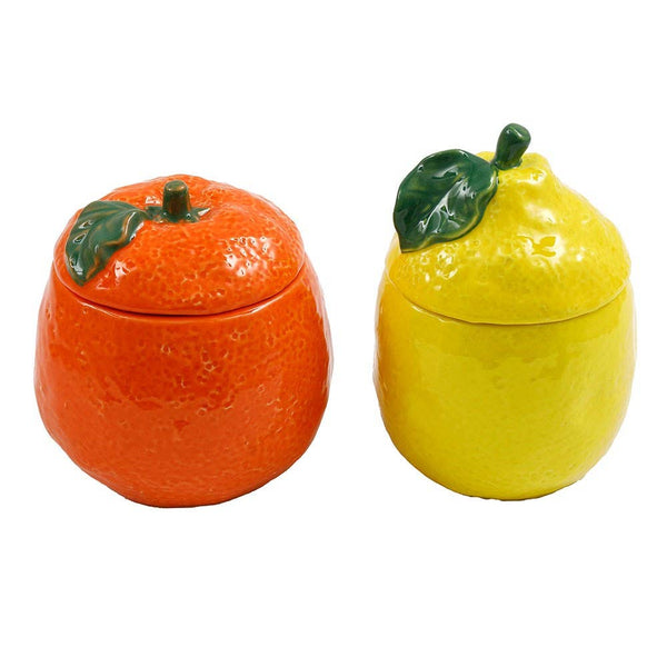 Bocal de Rangement Citron & Orange 2-Pack