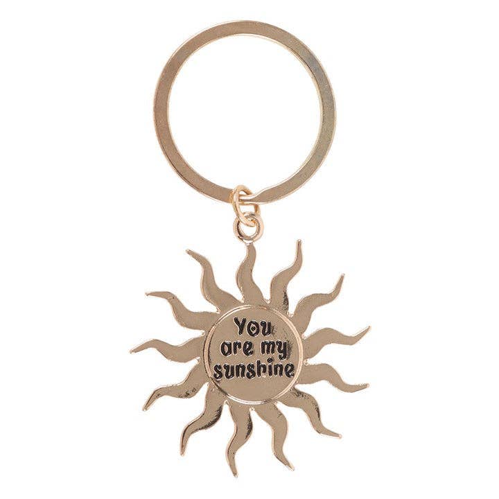 Golden Sun Keychain "You are my Sunshine"