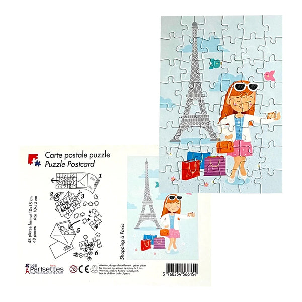 Puzzle Cartolina Parigi Shopping