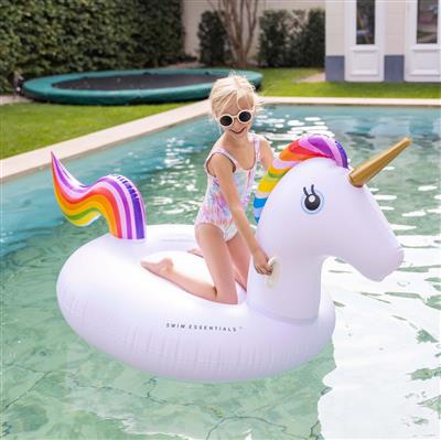 Unicornio inflable blanco XXL