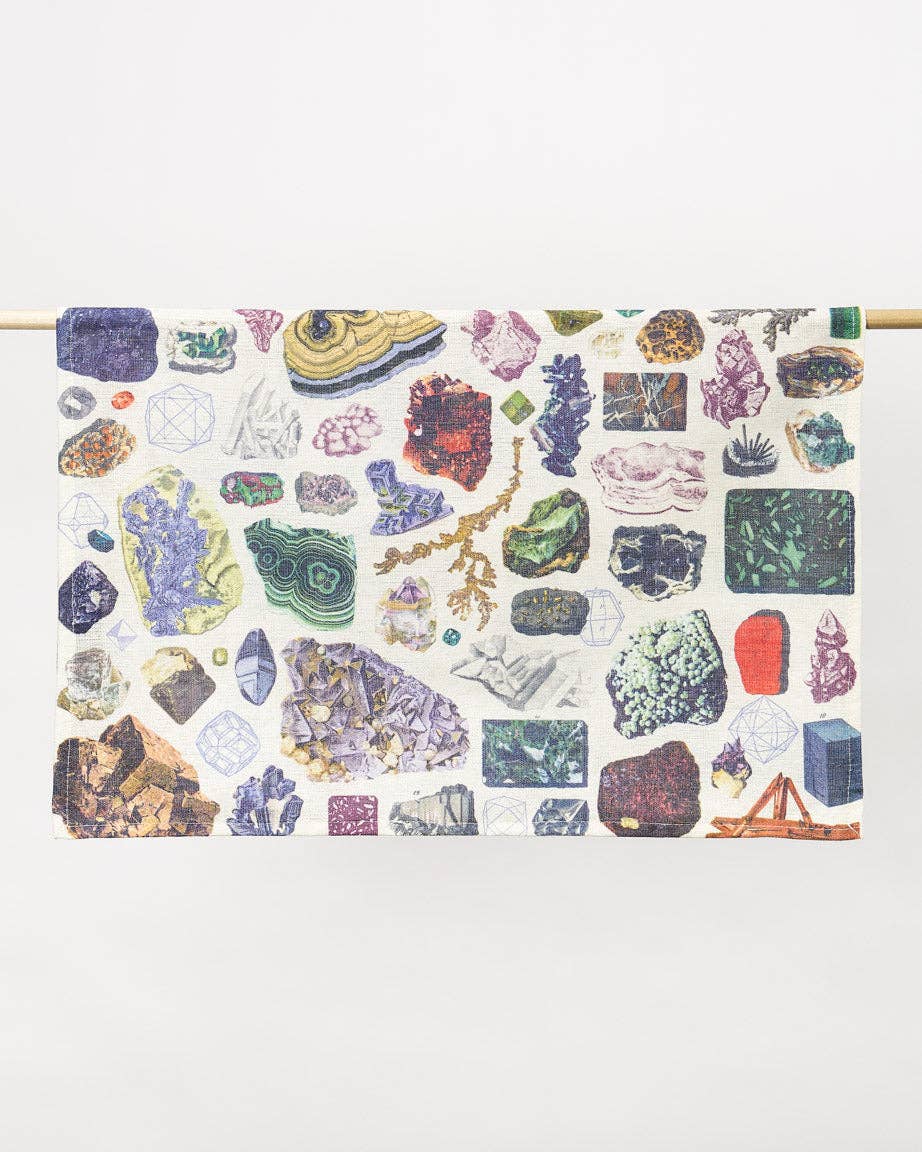 Torchon Pierres Précieuses et Minéraux – produit scientifique Cognitive Surplus EU, vue 3