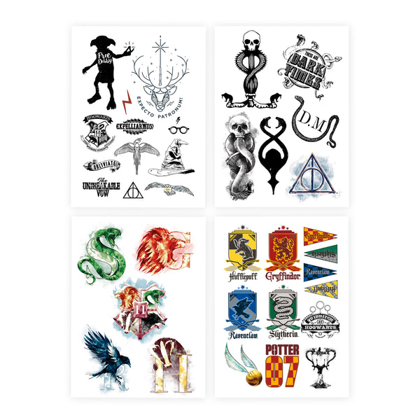 Tatouages temporaires Harry Potter (35 tatouages)