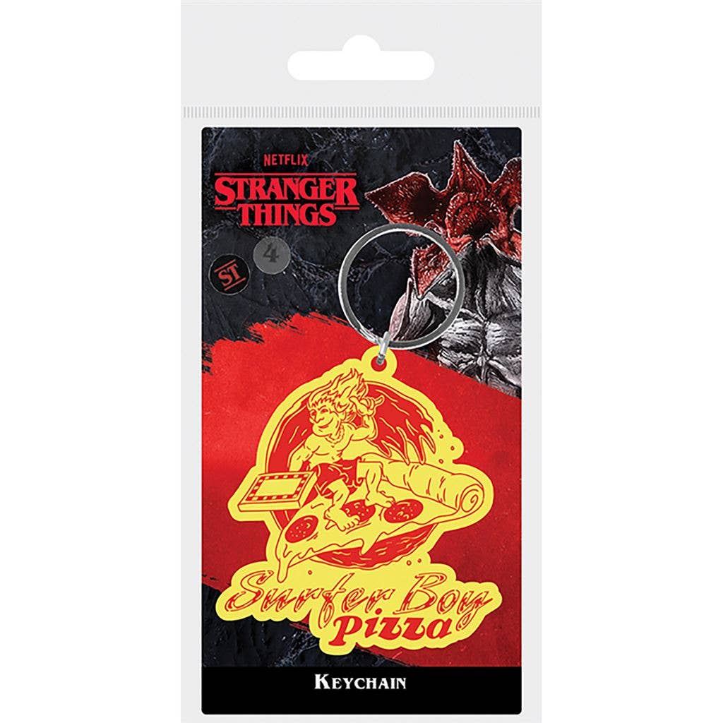 Stranger Things 4 Keychain - Pizza Surfer Boy
