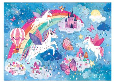 Puzzle de 60 peças - Sonhos de Unicórnio