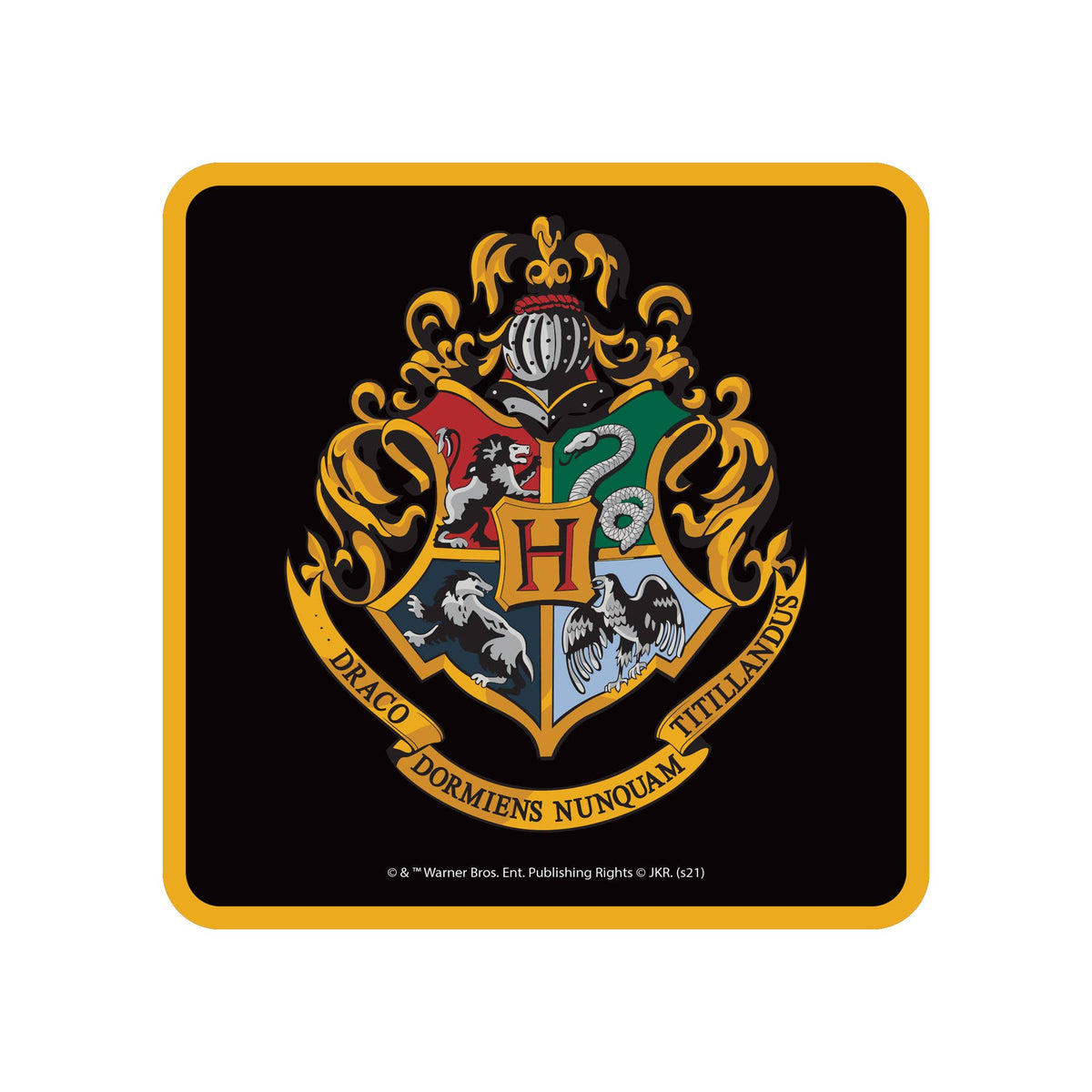 Sous-Verre Harry Potter - Poudlard Blason