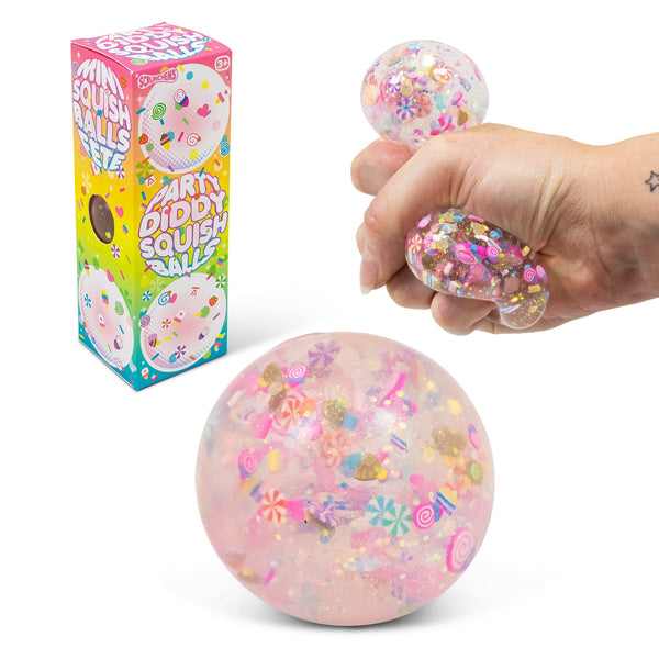 Boules de squish Scrunchems Party Diddy - Paquet de 3