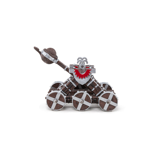 Catapulte rouge Papo - personnage médiéval