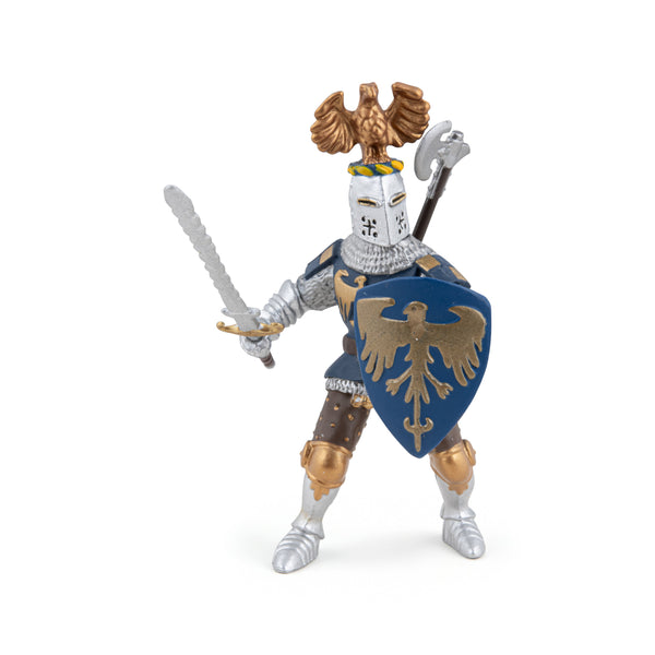 Figurine Chevalier bleu au cimier Papo - personnage médiéval