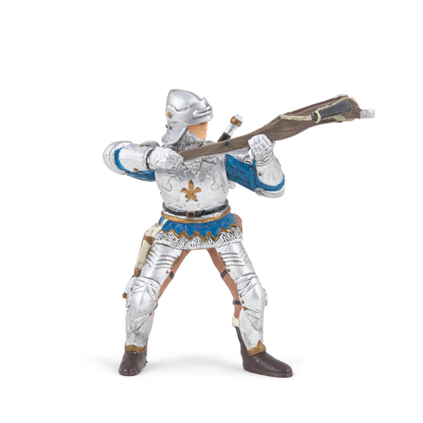 Figurine Arbalétrier bleu en armure Papo - personnage médiéval