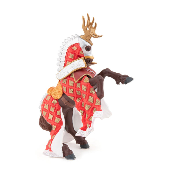 Figurine Cheval du Maître des armes cimier cerf Papo - personnage médiéval