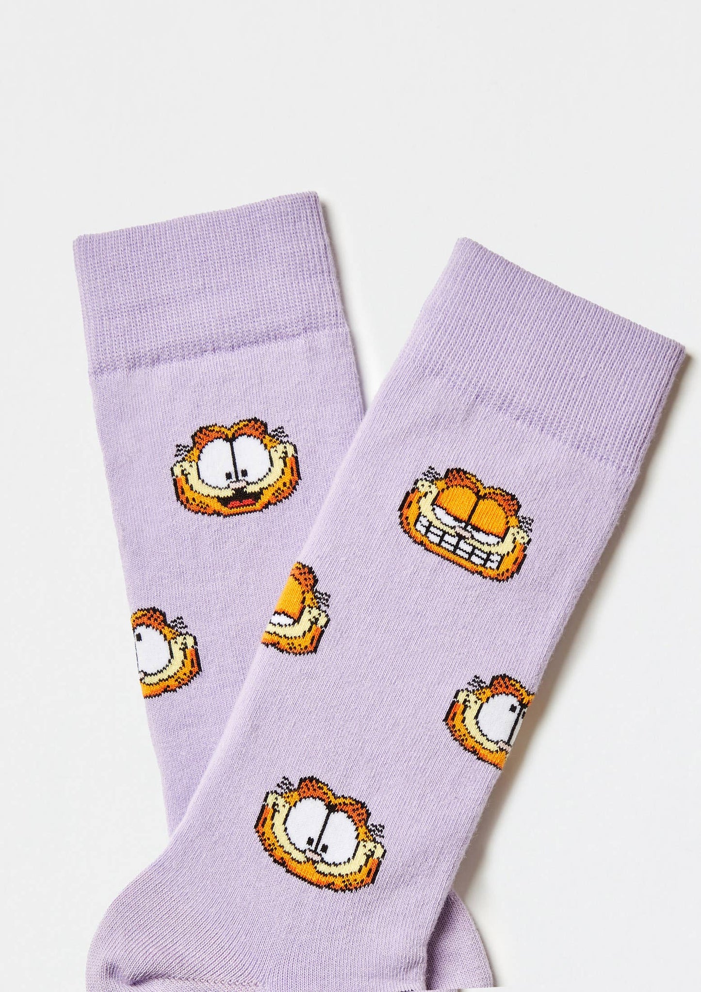 BeGarfield Faces Mauve Socks