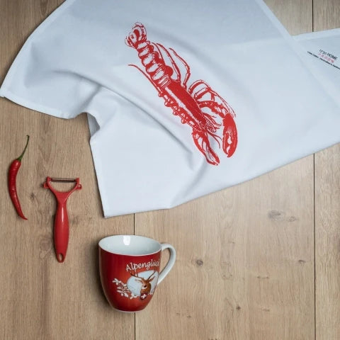 Red Lobster Tea Towel