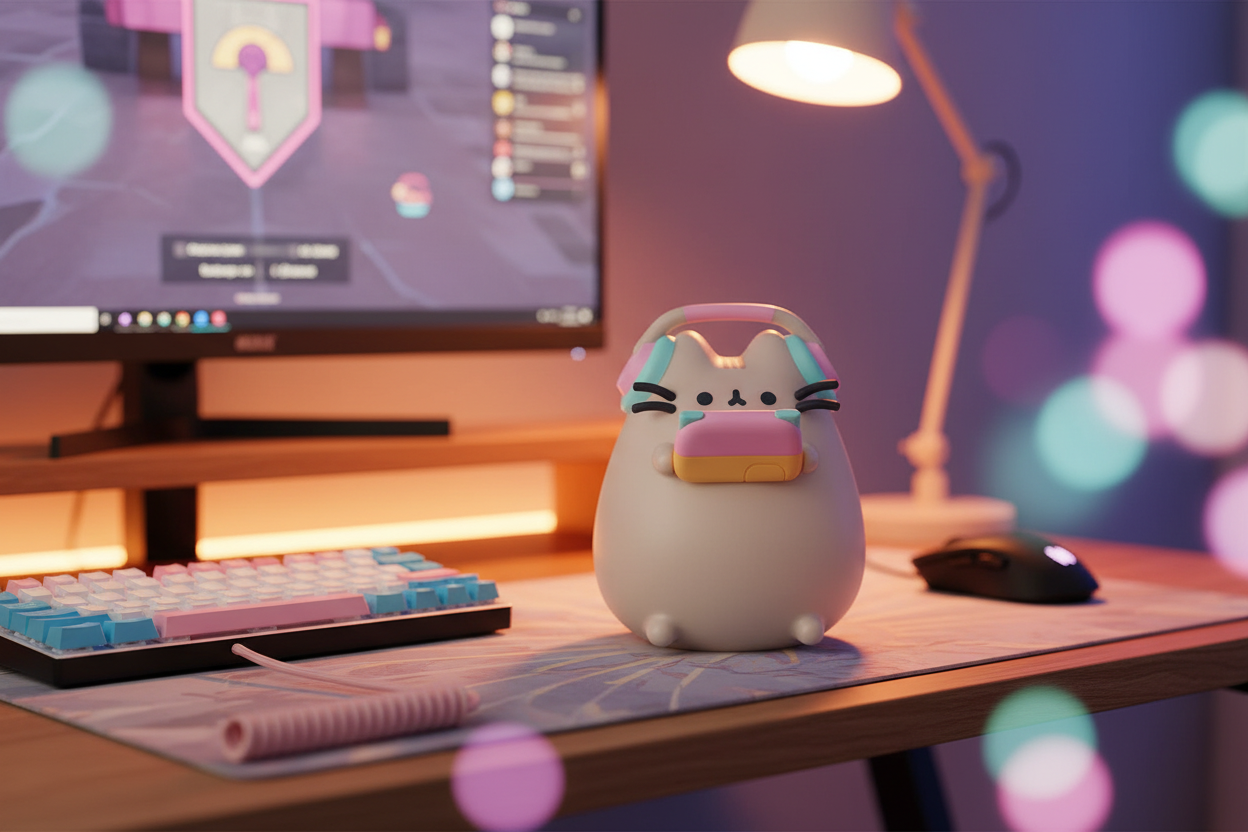 Pusheen The Cat Gamer LED Lamp