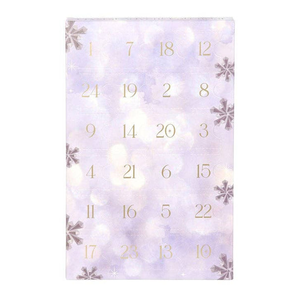 Calendrier de l'Avent de Noël en cristal avec pierres précieuses, 24 jours