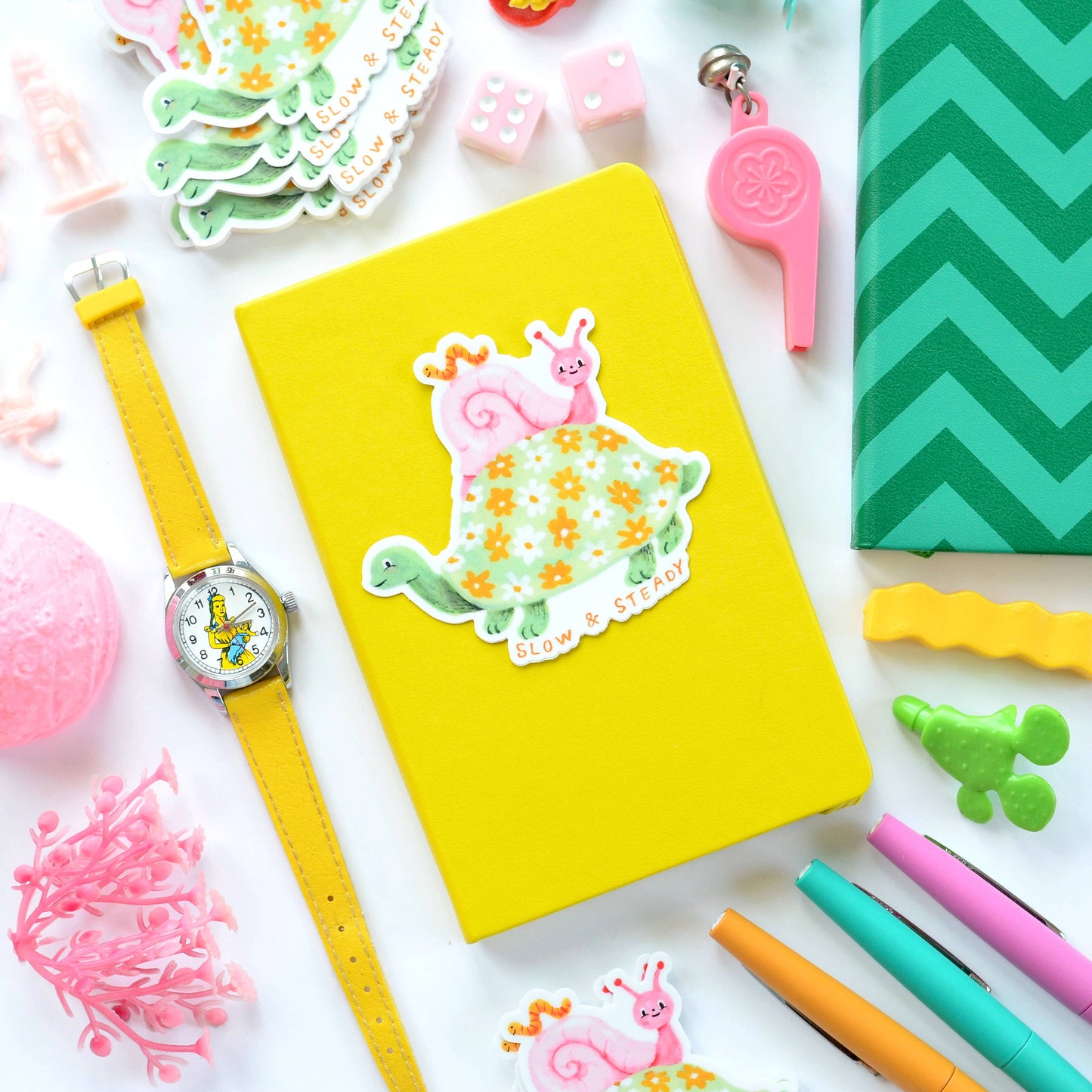 Sticker "Slow and Steady"