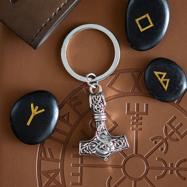 Portachiavi con martello vichingo - Mjölnir