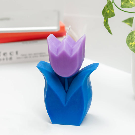 Vela de tulipán azul